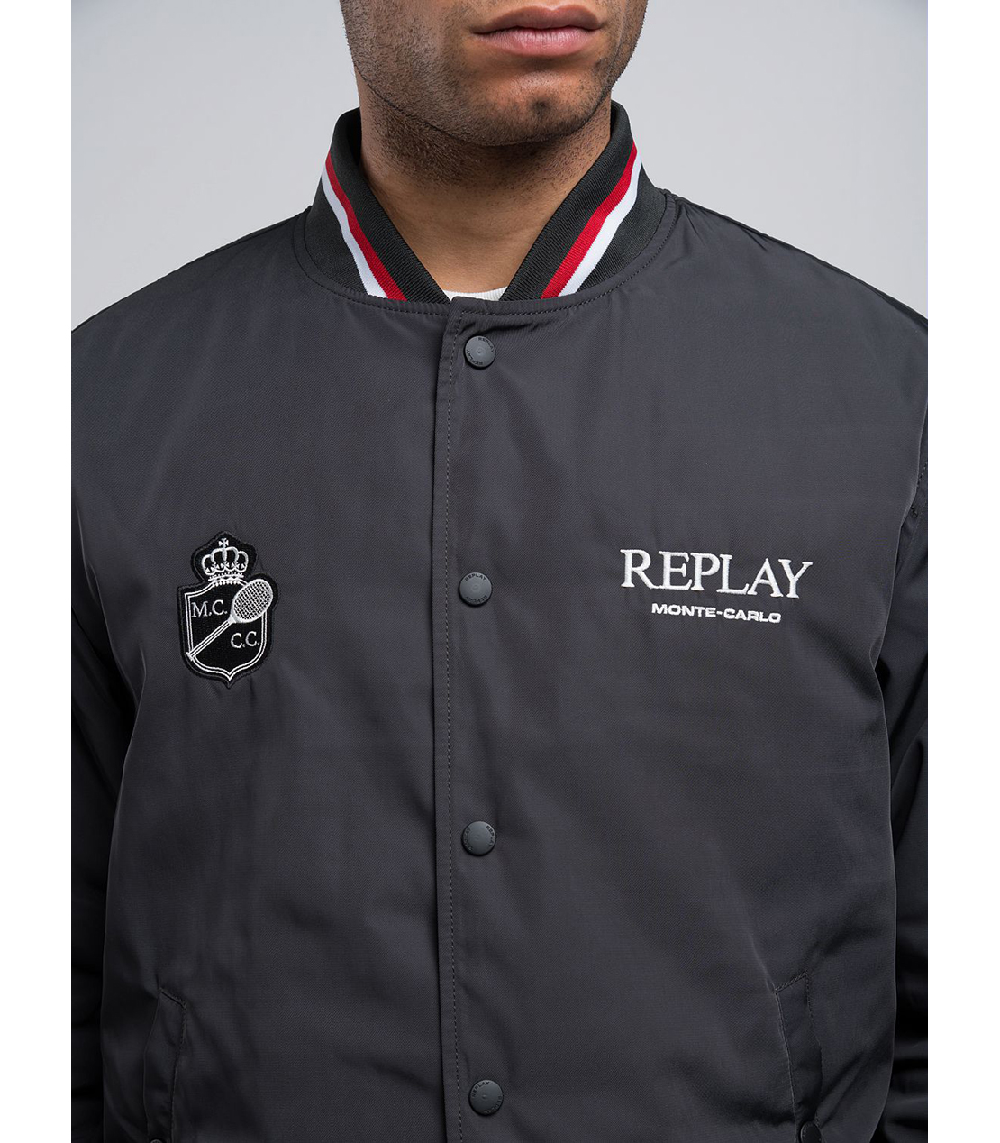 モンテカルロ カントリークラブ コレクション ユニセックス ボンバージャケット 詳細画像 ブラック 5